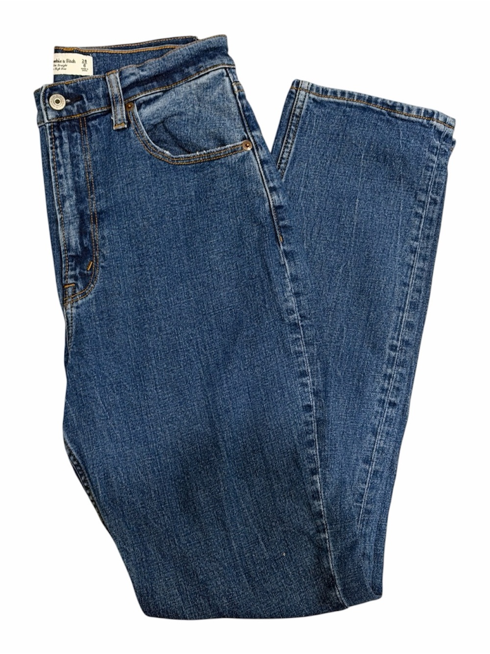 Abercrombie & Fitch The Slim Straight Ultra High Rise Curve Love Jeans Size 28